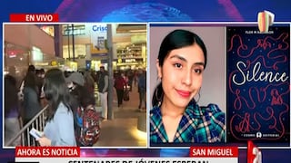 Flor Salvador: jóvenes forman largas filas en la firma de libros de escritora mexicana en centro comercial Plaza San Miguel
