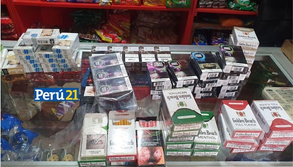 Cigarrillos fueron fabricados sin ningún control sanitario. (Foto: Policía Nacional)