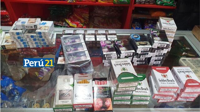 Intervienen local en Lince donde vendían cigarros ‘bamba’ sin fecha de vencimiento