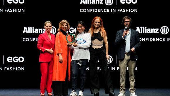 La diseñadora de origen peruano Michelle Lima ganó la sexta edición del certamen Allianz EGO Confidence in Fashion, durante la semana de la moda de Madrid. (Foto: EFE/ Borja Sánchez-trillo)