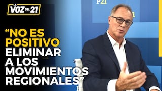 Jorge Muñoz: “No es positivo eliminar a los movimientos regionales”