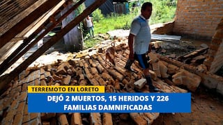 Terrremoto en Loreto: Dejó 2 muertos, 11 heridos y 86 familias damnificadas