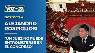 Alejandro Rospigliosi:”Un juez no puede interferir en elección”