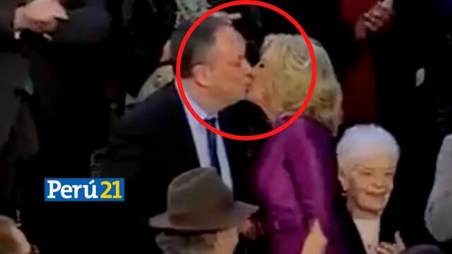 El supuesto beso en la boca entre Jill Biden y el esposo de Kamala Harris que hizo estallar las redes
