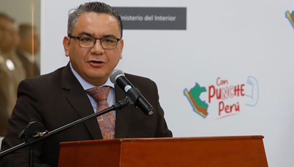 El ministro del Interior, Juan José Santiváñez.