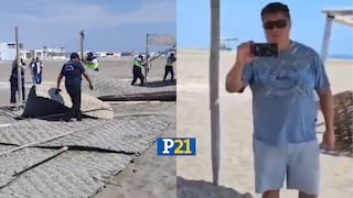 No más playas exclusivas: Retiran sombrillas en playa El Planchón tras acto de discriminación | VIDEO 