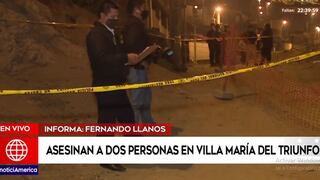 Villa María del Triunfo: Asesinan a balazos a dos hombres en la vía pública
