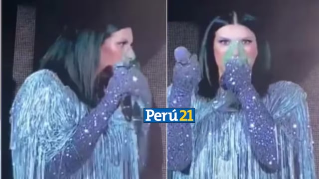 Laura Pausini utiliza oxígeno en concierto de México: “Me desmayaré” | VIDEO
