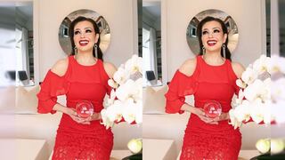 Thalía sorprende con impactante vestido rojo por una noble causa