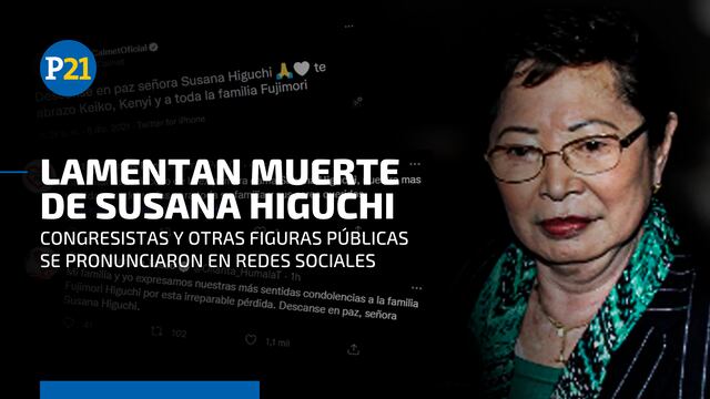 Susana Higuchi: figuras públicas lamentaron el fallecimiento de la exprimera dama