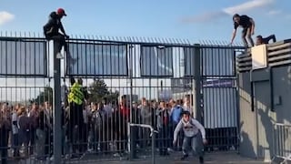 Real Madrid vs. Liverpool: los aficionados saltan las rejas y eluden a la seguridad en el Stade de France