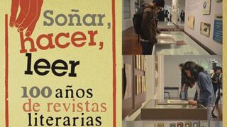 Exposición de revistas literarias en la Casa de la Literatura Peruana