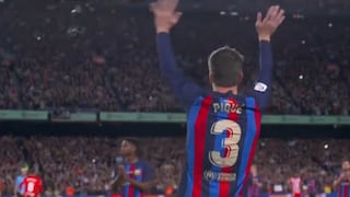Gerard Piqué se despidió de Barcelona entre aplausos y ovación de los fanáticos