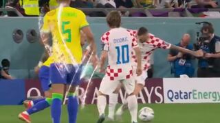 Brozovic se ‘comió’ una ‘huacha’ por parte de Neymar durante el Brasil vs. Croacia
