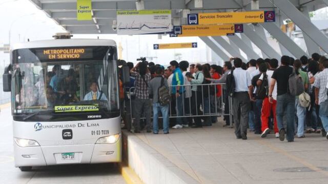 Al menos 20 mil pasajeros utilizarán el Expreso 5 del Metropolitano