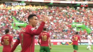 Cristiano Rolando anotó dos goles para el 3-0 parcial del Portugal vs. Suiza [VIDEO]
