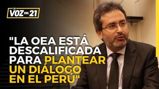 Juan Jiménez Mayor: “La OEA está descalificada para plantear un diálogo en el Perú”