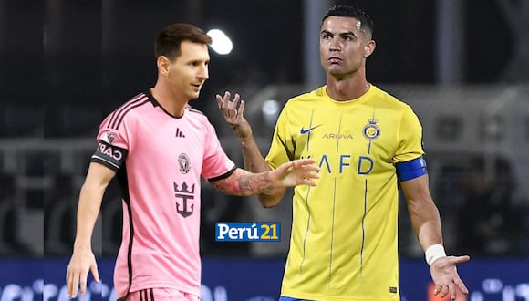 Messi y Cristiano se enfrentaron por última vez en febrero de 2023 (Foto: AFP).