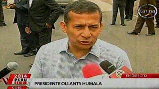 Ollanta Humala: ‘Trabajaremos con nuevos alcaldes sin distinción política’