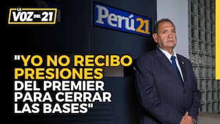 Ministro de Defensa de Pedro Castillo: “No recibo presiones del Premier para cerrar las bases”