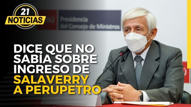 Ministro de Energía y Minas dice que no sabía sobre ingreso de Salaverry a Perupetro