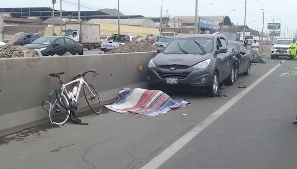Violento choque en la Panamericana Sur dejó dos ciclistas muertos. (Foto: archivo)