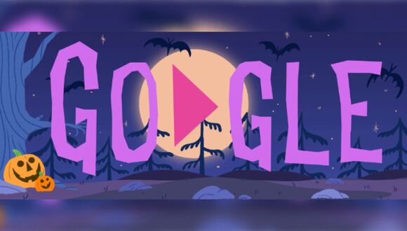 Google celebra Halloween con un doodle animado. (Foto: Google)
