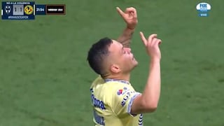 ‘Cabecita’ Rodríguez debutó con gol en América vs. Monterrey [VIDEO]