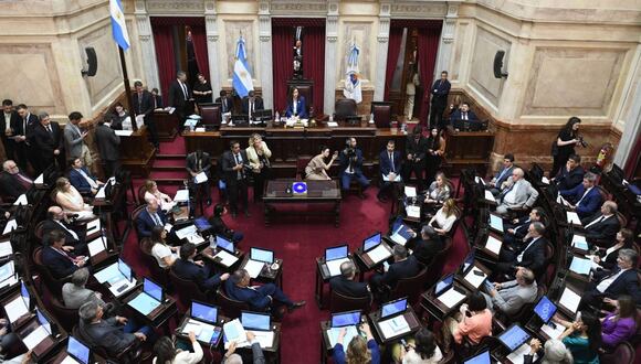 El Senado de la Nación, en Buenos Aires, Argentina. | Foto: AFP