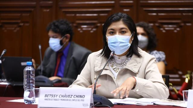 Fuerza Popular promoverá una moción de censura contra la ministra de Trabajo, Betssy Chávez