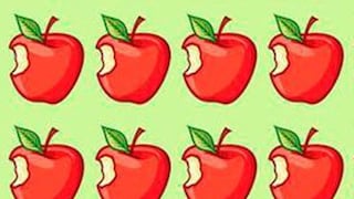 ¿Podrás encontrar la manzana diferente en 5 segundos? Ponte a prueba 