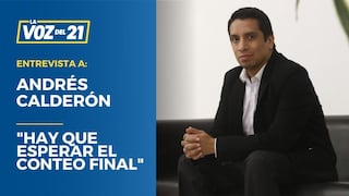 Andrés Calderón: “Hay que esperar el conteo final”