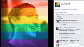 Facebook celebra legalización de matrimonio homosexual en EEUU con colores del arcoíris en foto de perfil