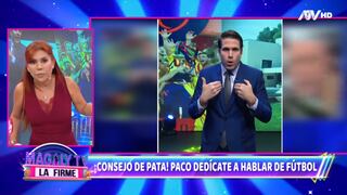 Magaly a Paco Bazán sobre el uso de mascarilla: “Consejo de pata, solo habla de fútbol Paco”