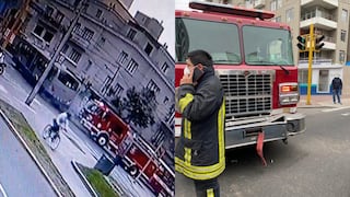 Bus de Corredor Azul chocó a camión de bomberos y dejó cinco heridos en el Cercado de Lima [VIDEO]
