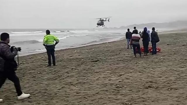 Policía halla cuerpo de uno de los tres naufragados en el mar de Ventanilla
