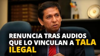 Ministro Jorge Meléndez renuncia tras audios que lo vinculan a tala ilegal [VIDEO]