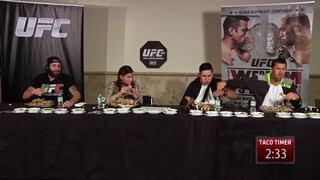 UFC: Peleadores se divirtieron en concurso de comer tacos