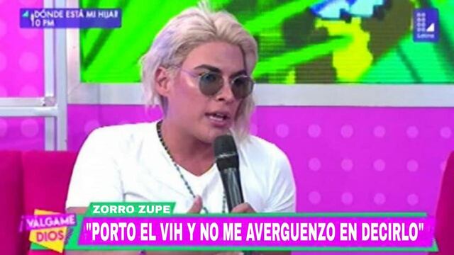 'Zorro Zupe' negó ser portador de VIH y anunció medidas legales contra responsables de difamación