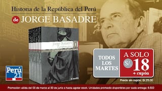 Perú21 te trae Historia de la República del Perú de Jorge Basadre