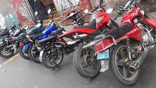 Cercado de Lima: Policía recuperó 40 motos robadas que eran alquiladas a raqueteros [VIDEO]