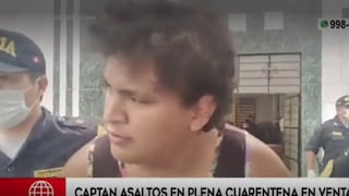 Capturan a delincuente que asaltaba durante estado de cuarentena en Ventanilla [VIDEO]