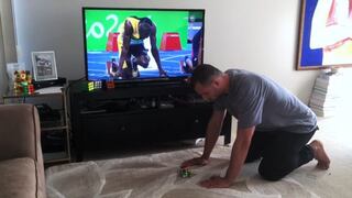 Anthony Brooks es más rápido que Usain Bolt: Armó cubo de Rubick antes de que atleta gane los 100 metros [Video]