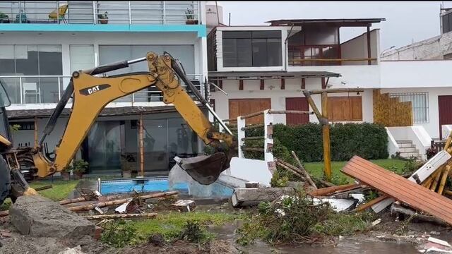 Municipalidad de Lurín demolió piscina de Susana Villarán