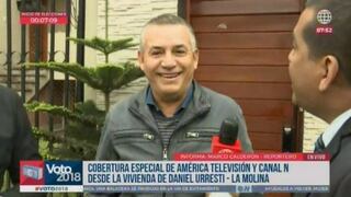 Daniel Urresti acude a local de Jorge Muñoz para felicitarlo por su triunfo electoral