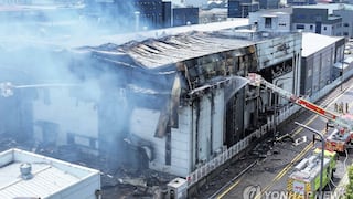 Corea del Sur: Al menos 22 fallecidos por incendio en fábrica de baterías de litio