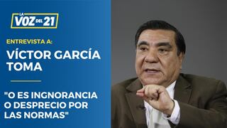 Víctor García Toma: ”Es ignorancia o desprecio por las normas”