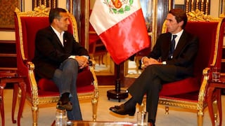 Ollanta Humala se reunió con el exjefe del Gobierno español José María Aznar