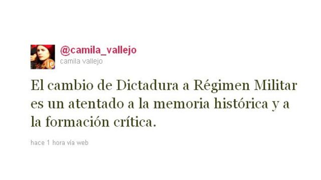 Camila Vallejo: “Cambio en libros es un atentado a la formación crítica”