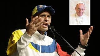 Capriles pedirá al papa Francisco que facilite diálogo en Venezuela